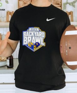 Nike 2023 Backyard Brawl West Virginia Mountaineers vs Pitt Panthers logo shirt
