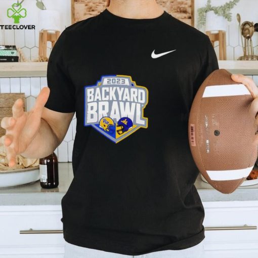 Nike 2023 Backyard Brawl West Virginia Mountaineers vs Pitt Panthers logo shirt