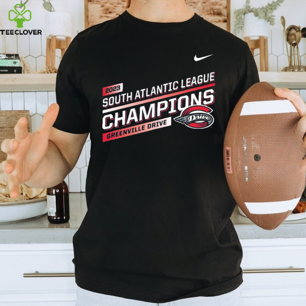 Nike 2023 South Atlantic League Champions Greenville Drive shirt Nike 2023 South Atlantic League Champions Greenville Drive shirt