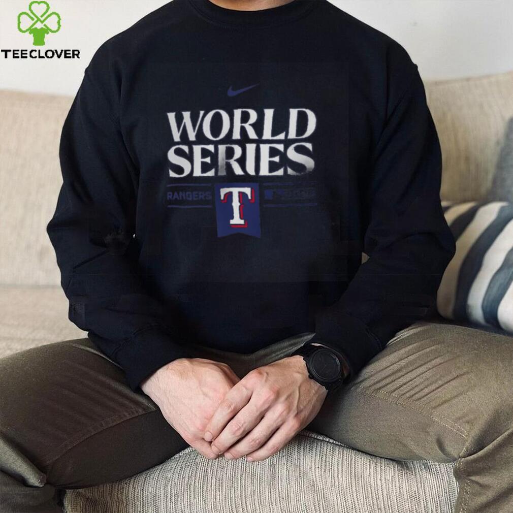 Nike 2023 World Series Bound Texas Rangers Authentic Collection Dugout T Shirt Nike 2023 World Series Bound Texas Rangers Authentic Collection Dugout T Shirt