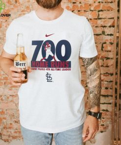 Nike Albert Pujols St. Louis Cardinals 700 Home Runs Milestone 4th All Time Leader shirt