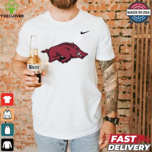 Nike Arkansas Razorbacks White DriFIT Short Sleeve T Shirt