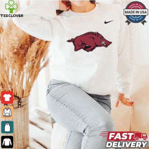 Nike Arkansas Razorbacks White DriFIT Short Sleeve T Shirt