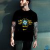 Nike Black Brazil National Team Varsity Space Dye T Shirt