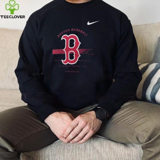 Nike Boston Red Sox Navy Arch Over Logo T Shirt