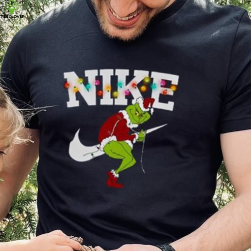 Nike Christmas Lights T Shirt, Grinch Christmas shirt
