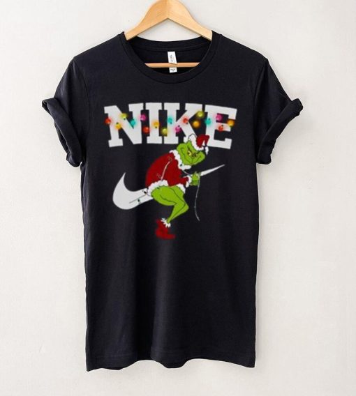 Nike Christmas Lights T Shirt, Grinch Christmas shirt
