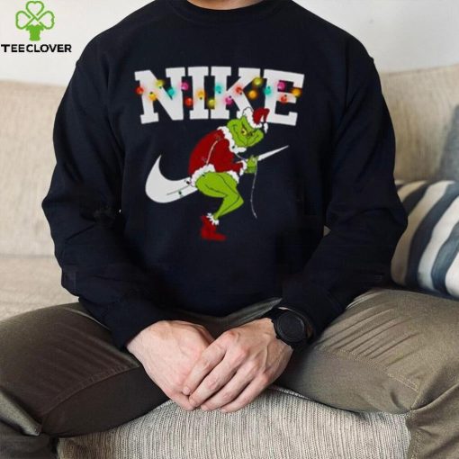 Nike Christmas Lights T Shirt, Grinch Christmas shirt