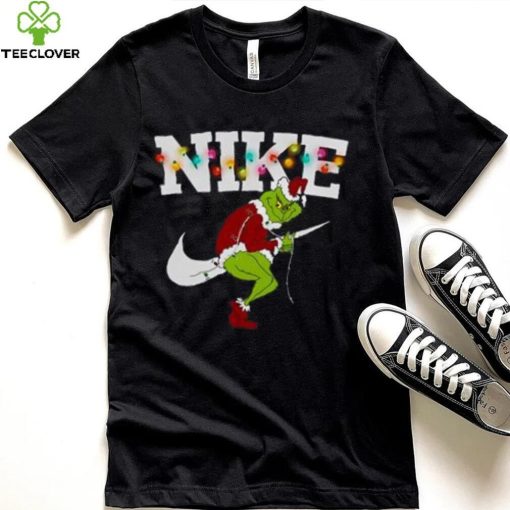 Nike Christmas Lights T Shirt, Grinch Christmas shirt
