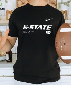 Nike Kansas State Wildcats Sideline Cotton Long Sleeve T Shirt