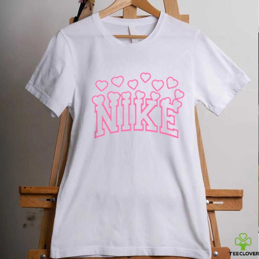 Nike Logo Pink Heart Valentine shirt Nike Logo Pink Heart Valentine shirt