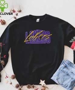 Nike Los Angeles Lakers Courtside Versus Flight MAX90 logo shirt