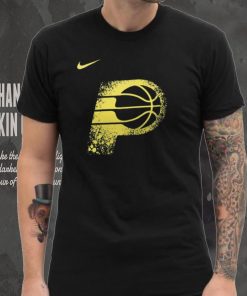 Nike Men's 2023 24 City Edition Indiana Pacers Logo T Shirt