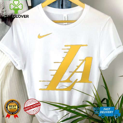 Nike Men’s 2023 24 City Edition Los Angeles Lakers Logo T Shirt