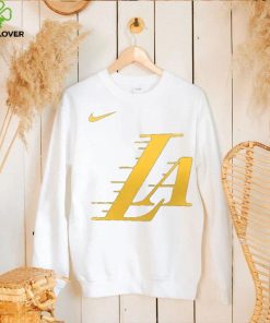 Nike Men's 2023 24 City Edition Los Angeles Lakers Logo T Shirt