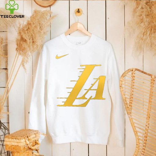 Nike Men’s 2023 24 City Edition Los Angeles Lakers Logo T Shirt