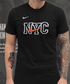 Nike Men's 2023 24 City Edition New York Knicks Logo T Shirt