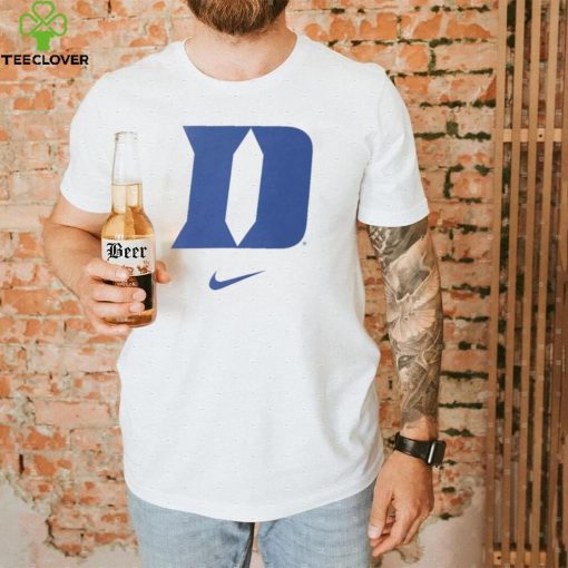 Nike Men’s Duke Blue Devils White Logo T Shirt