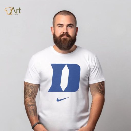 Nike Men’s Duke Blue Devils White Logo T Shirt