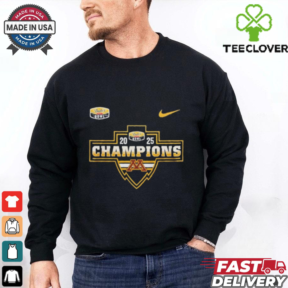 Nike Minnesota Golden Gophers Celebrating Duke’s Mayo Bowl Champions 2025 Shirt Nike Minnesota Golden Gophers Celebrating Duke’s Mayo Bowl Champions 2025 Shirt