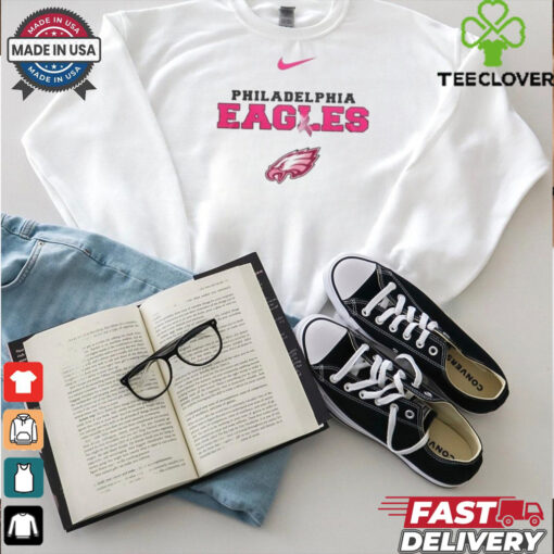 Nike Philadelphia Eagles Football Pink Out Tackle Breast Cancer Shirt