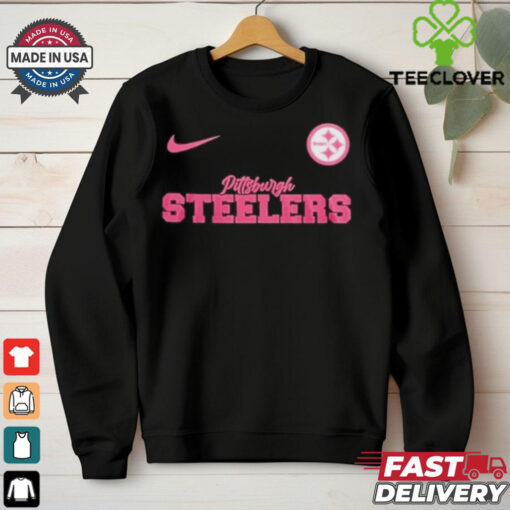 Nike Pittsburgh Steelers Football Pink Out Tackle Breast Cancer Shirt