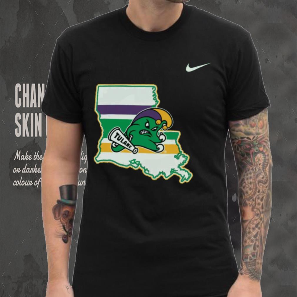 Nike Tulane Green Wave Green Mardi Gras T Shirt Nike Tulane Green Wave Green Mardi Gras T Shirt