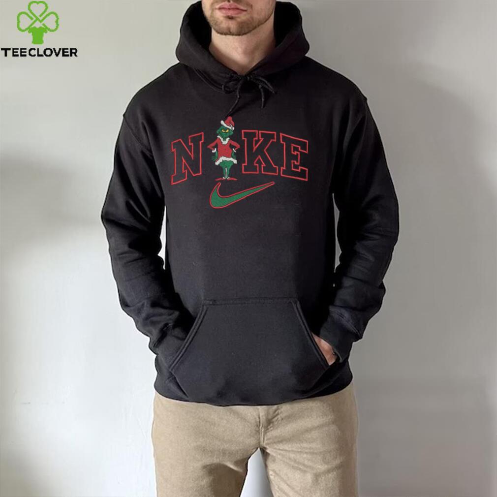 Nike Unisex Grinch Embroidery Christmas Nike T Shirt Nike Unisex Grinch Embroidery Christmas Nike T Shirt