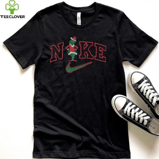 Nike Unisex Grinch Embroidery Christmas Nike T Shirt