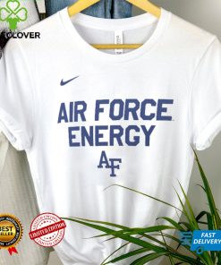 Nike White Air Force Falcons 2024 On Court Bench Long Sleeve T Shirt