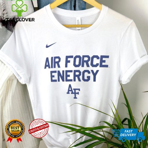 Nike White Air Force Falcons 2024 On Court Bench Long Sleeve T Shirt