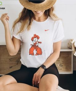 Nike White Oklahoma State Cowboys Fuzzy Chaps T Shirt