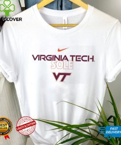Nike White Virginia Tech Hokies On Court Bench T Shirt