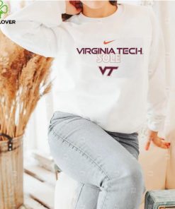 Nike White Virginia Tech Hokies On Court Bench T Shirt