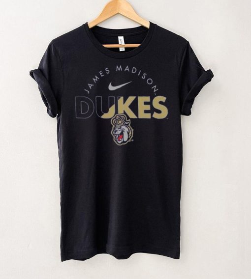 Nike Youth James Madison Dukes Purple Core Cotton Logo T Shirt