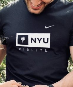 Nike Youth NYU Violets NYU Core Cotton Wordmark T Shirt