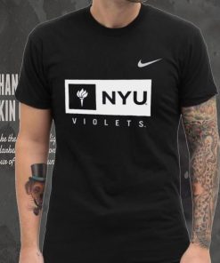 Nike Youth NYU Violets NYU Core Cotton Wordmark T Shirt