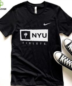 Nike Youth NYU Violets NYU Core Cotton Wordmark T Shirt