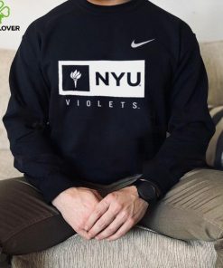 Nike Youth NYU Violets NYU Core Cotton Wordmark T Shirt