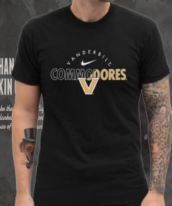 Nike Youth Vanderbilt Commodores Black Core Cotton Logo T Shirt