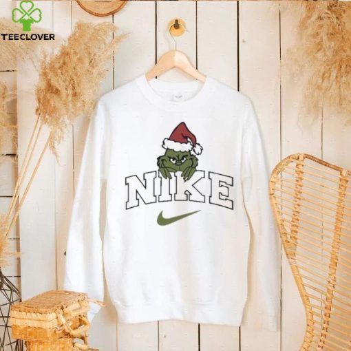 Nike logo the grinch Christmas hoodie, sweater, longsleeve, shirt v-neck, t-shirt