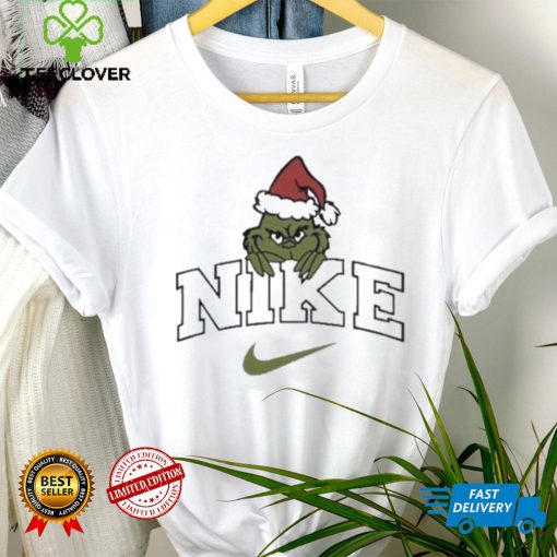 Nike logo the grinch Christmas hoodie, sweater, longsleeve, shirt v-neck, t-shirt