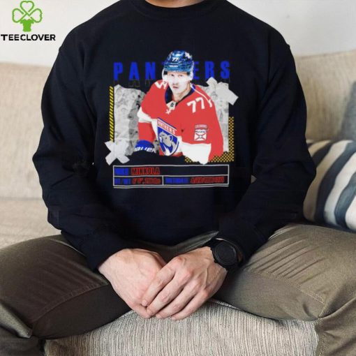 Niko Mikkola number 77 Florida Panthers ice hockey player pose paper gift hoodie, sweater, longsleeve, shirt v-neck, t-shirt