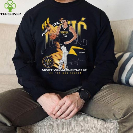 Nikola Jokic Denver Nuggets 2024 NBA MVP Award Signature hoodie, sweater, longsleeve, shirt v-neck, t-shirt