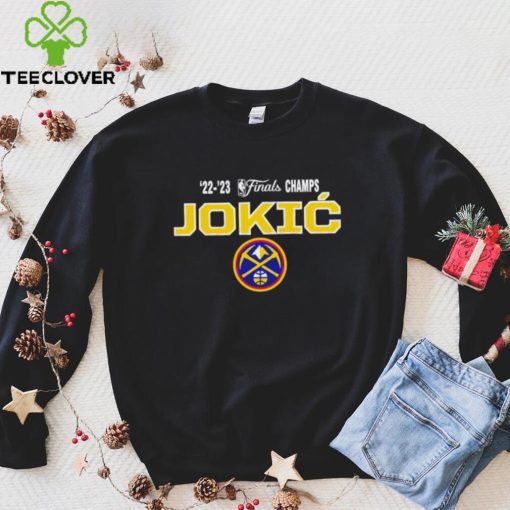 Nikola Jokic Denver Nuggets ’22 ’23 NBA finals champs shirt