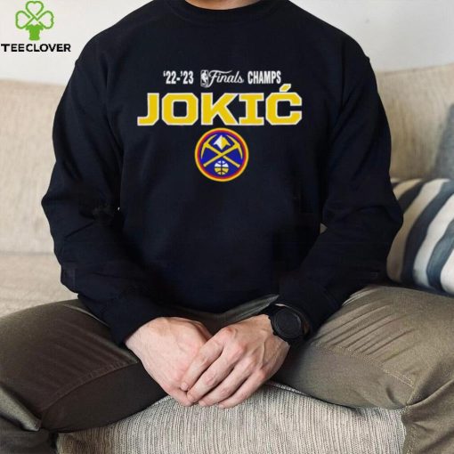 Nikola Jokic Denver Nuggets ’22 ’23 NBA finals champs shirt
