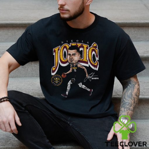 Nikola Jokic Denver Nuggets Cartoon WHT SHIRT