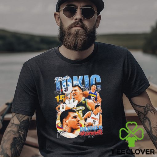 Nikola Jokic Denver Nuggets NBA basketball signature graphic shirt