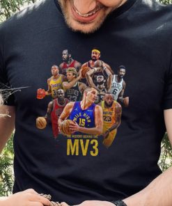 Nikola Jokic MV3 Join 3 Times MVP Iconic Players A Milestone Of His Career Unisex T Shirt