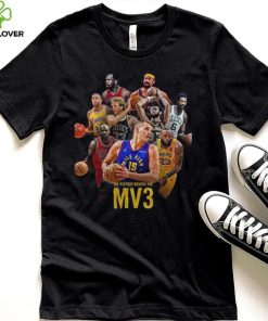 Nikola Jokic MV3 Join 3 Times MVP Iconic Players A Milestone Of His Career Unisex T Shirt